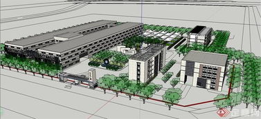 现代工业美学 基于SU模型的某工厂厂区建筑设计探析